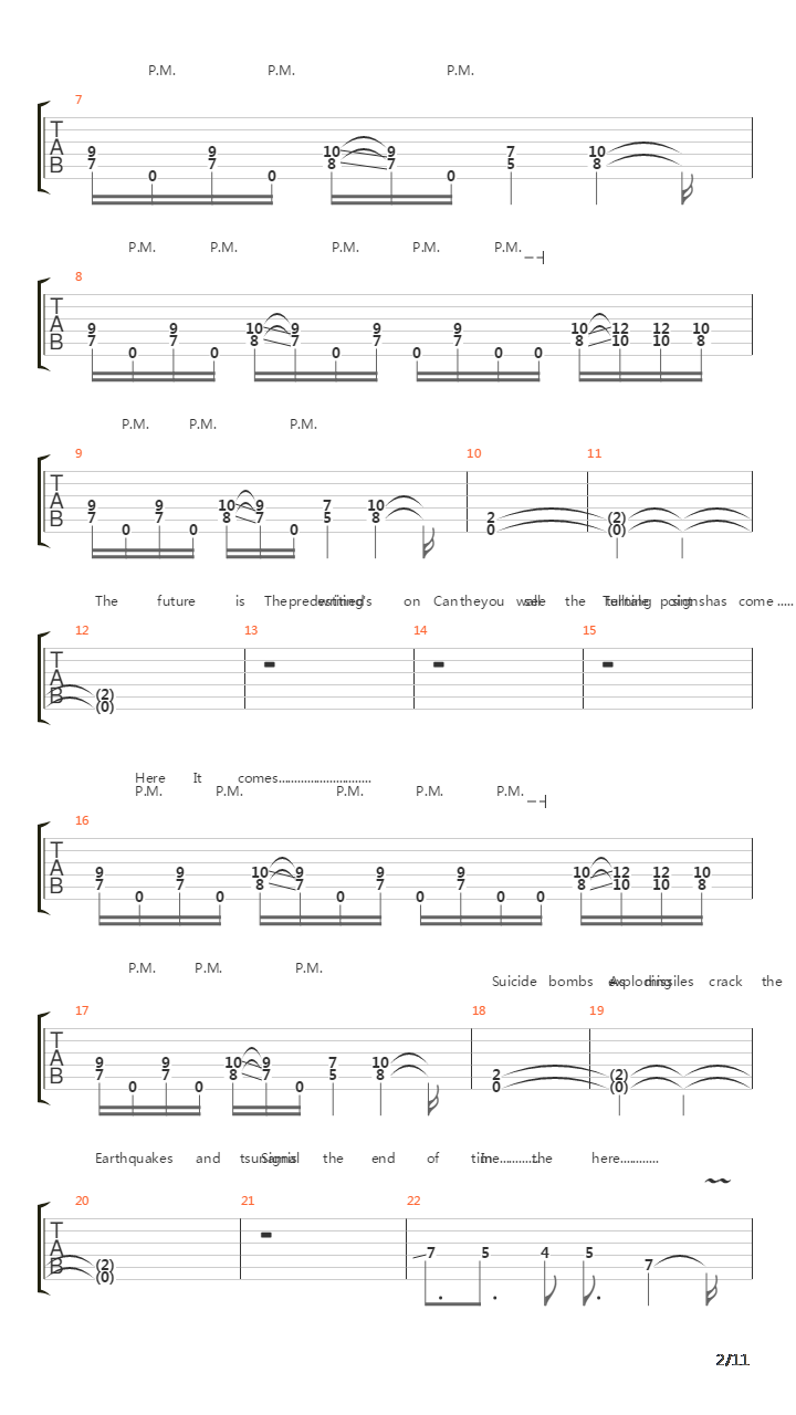 The Abyss吉他谱