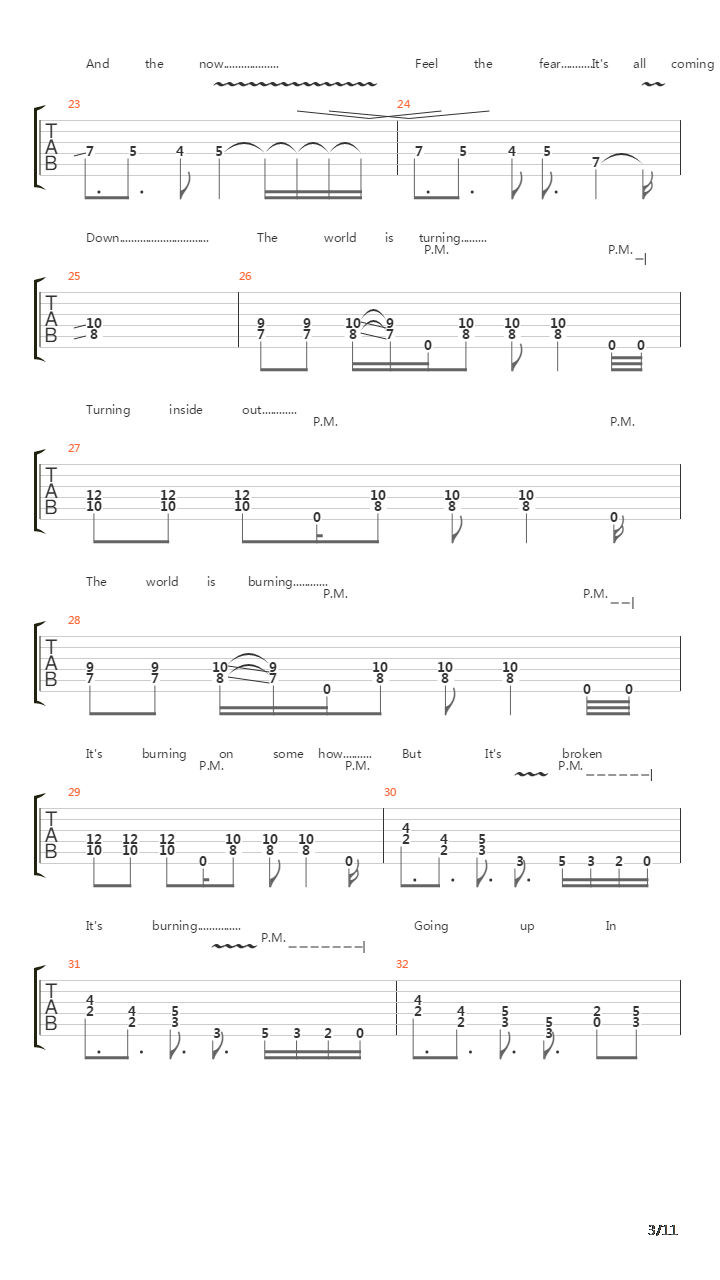 The Abyss吉他谱