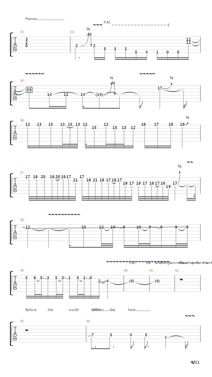 The Abyss吉他谱