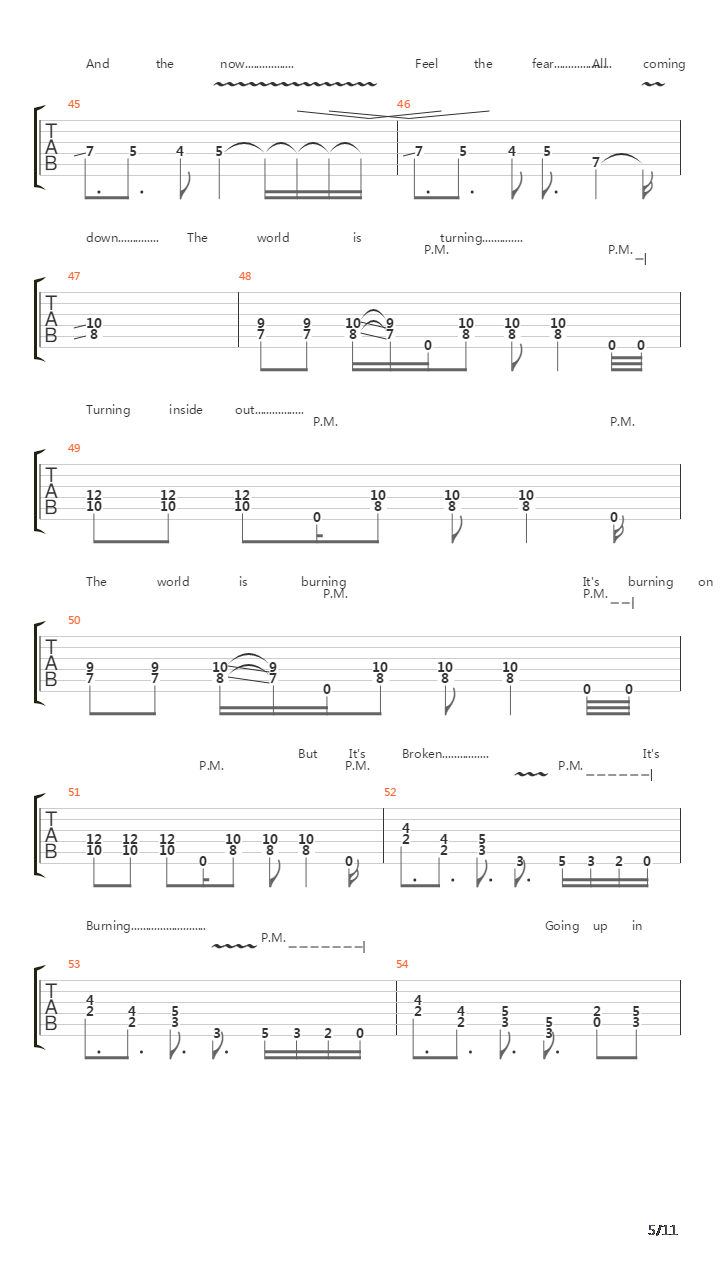 The Abyss吉他谱