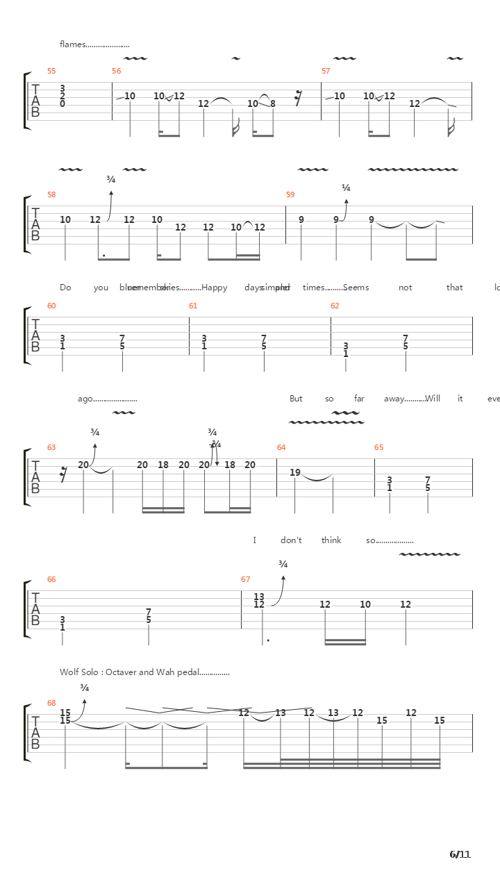 The Abyss吉他谱