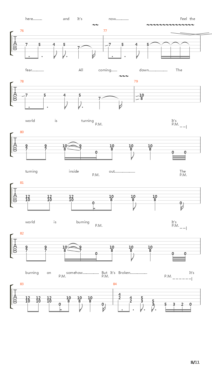 The Abyss吉他谱