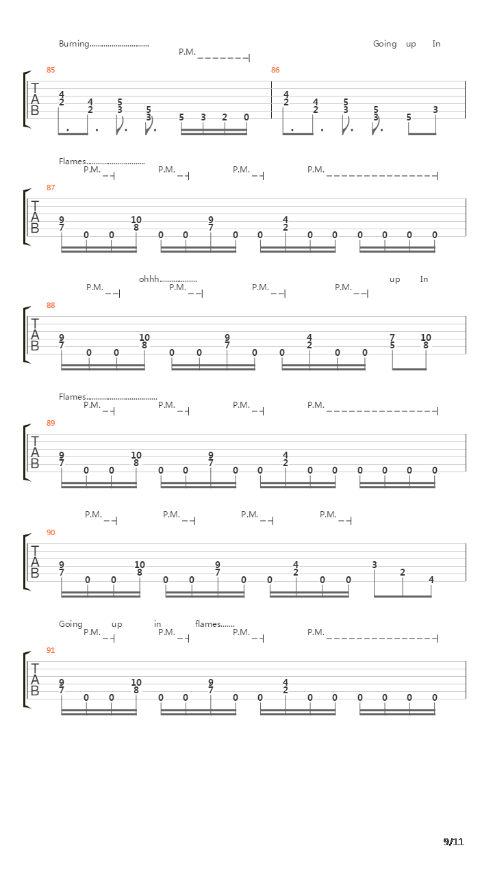 The Abyss吉他谱