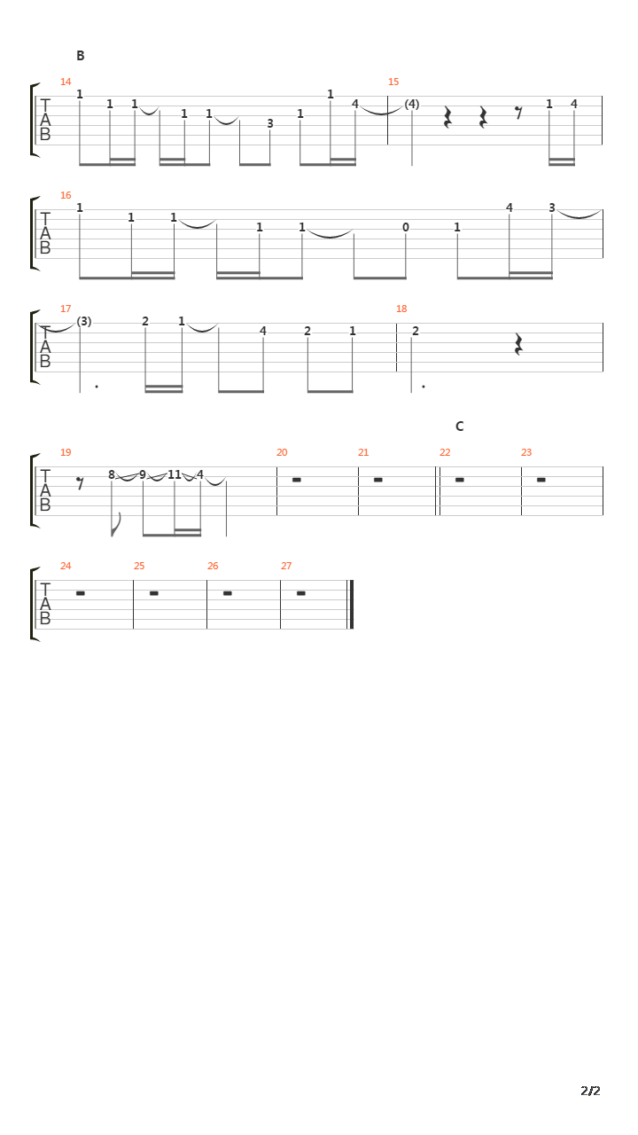 Comes吉他谱