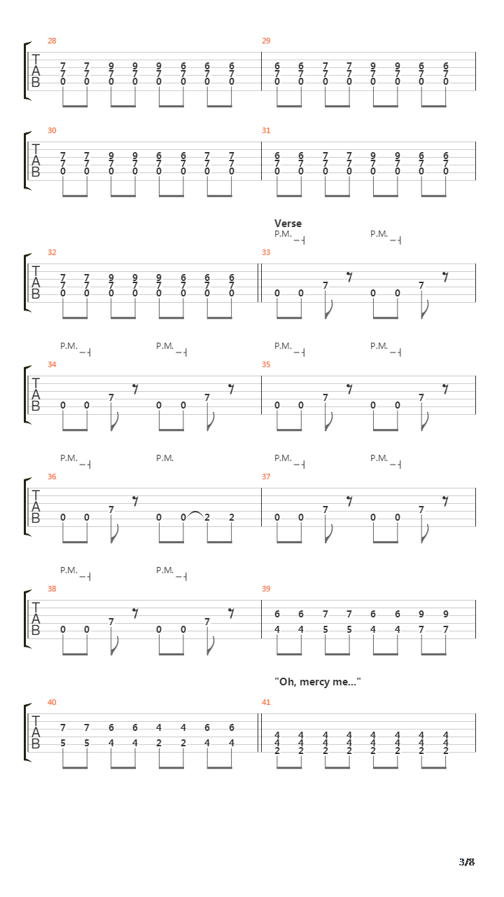 Mercy Me吉他谱