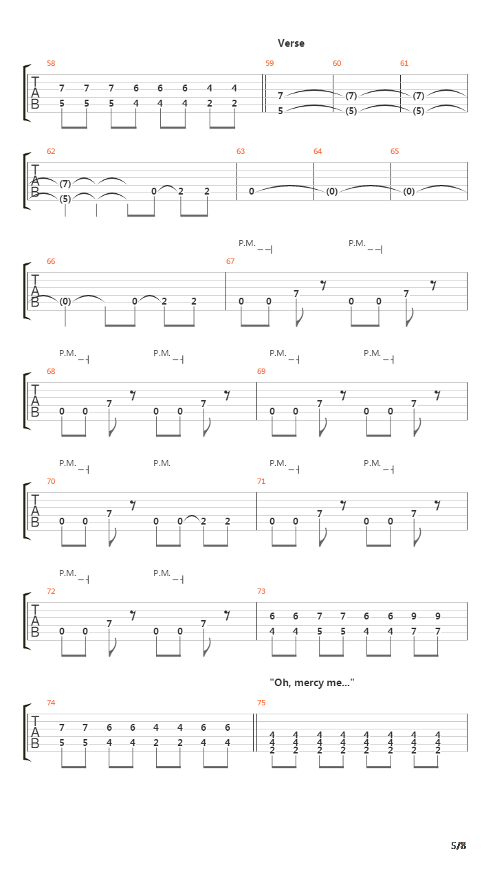 Mercy Me吉他谱
