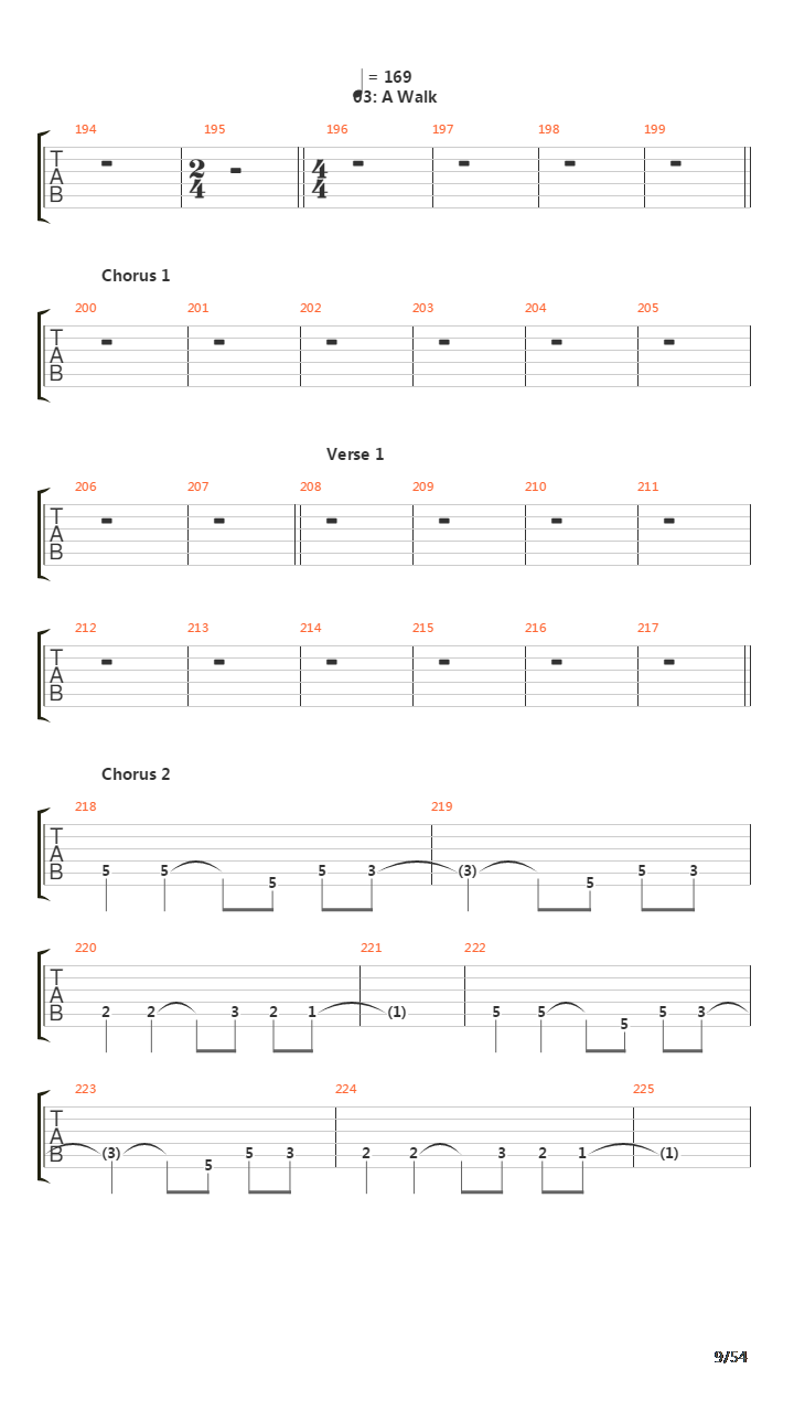 The Gray Race吉他谱