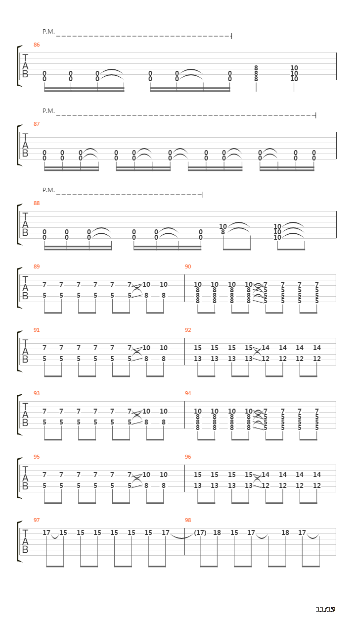 Cardiac Silouhette吉他谱