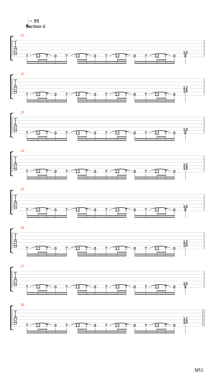Gold Dragon Part 5吉他谱