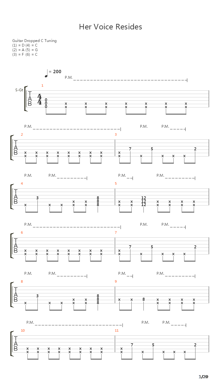 Her Voice Resides吉他谱