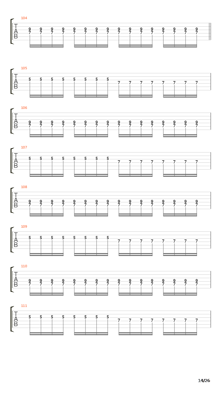 The Secrets Of The Black Arts吉他谱