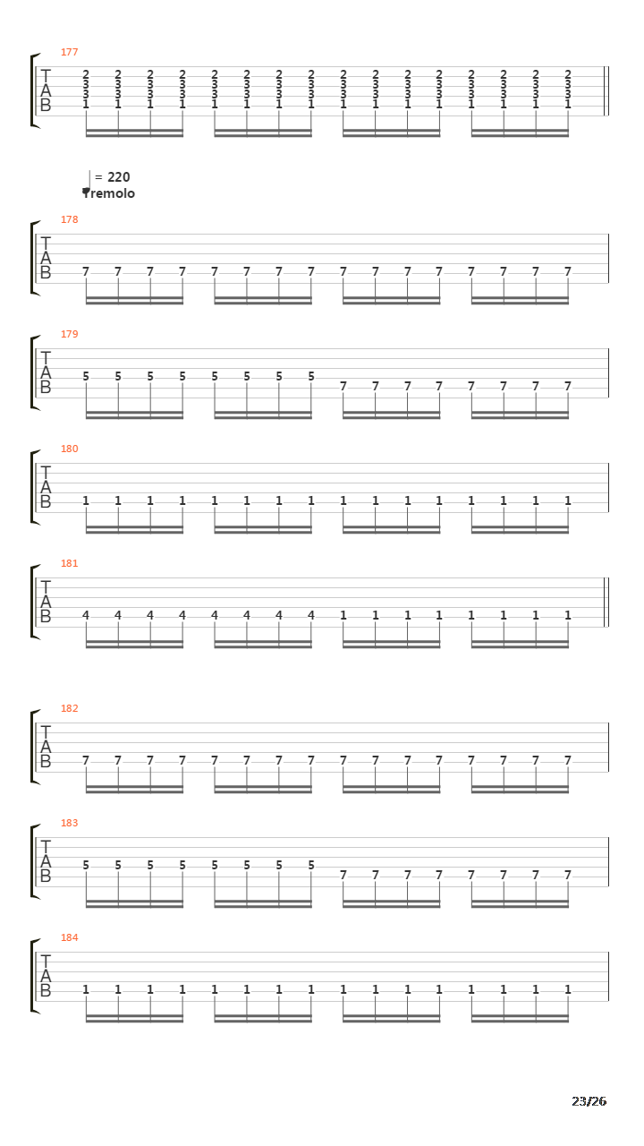 The Secrets Of The Black Arts吉他谱