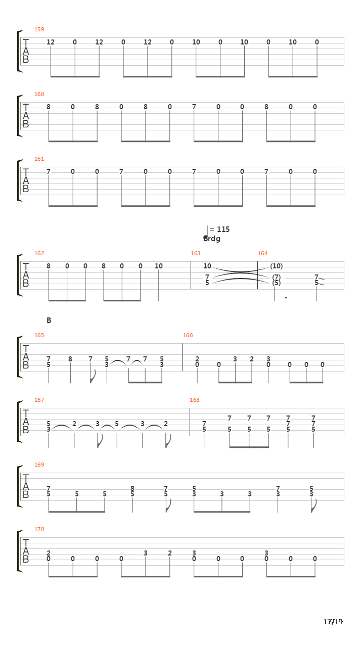 The Emptiness From Which I Fed吉他谱