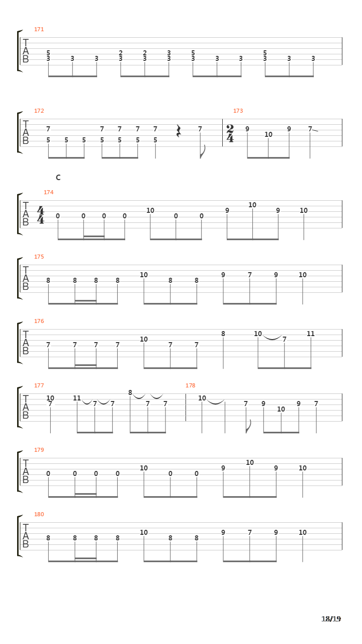 The Emptiness From Which I Fed吉他谱