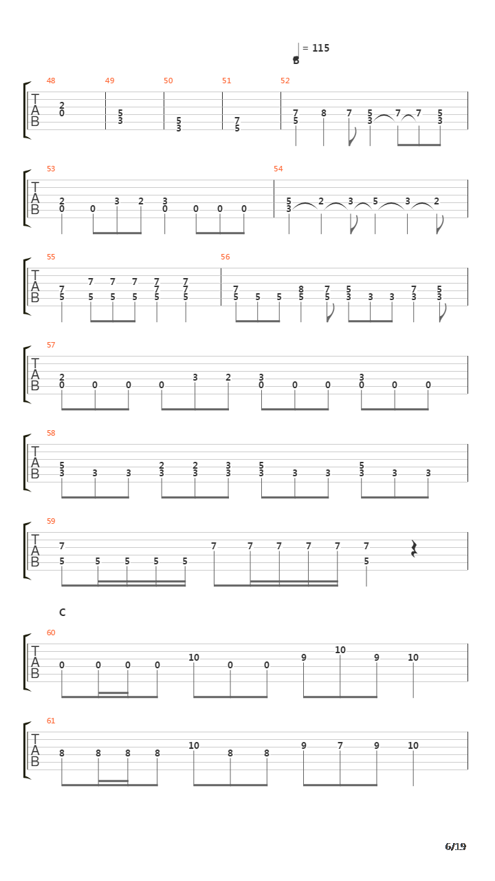 The Emptiness From Which I Fed吉他谱