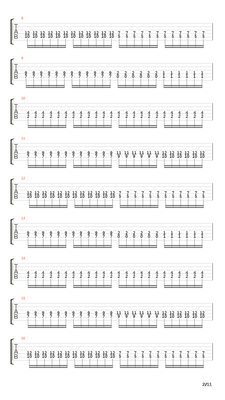 Vinder Fra En Ensom Grav吉他谱