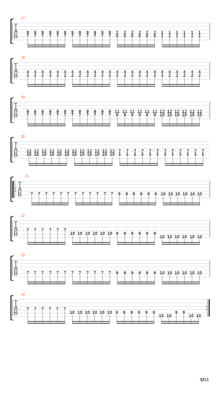 Vinder Fra En Ensom Grav吉他谱