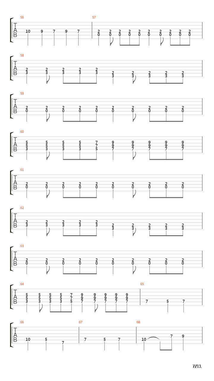 Vinder Fra En Ensom Grav吉他谱