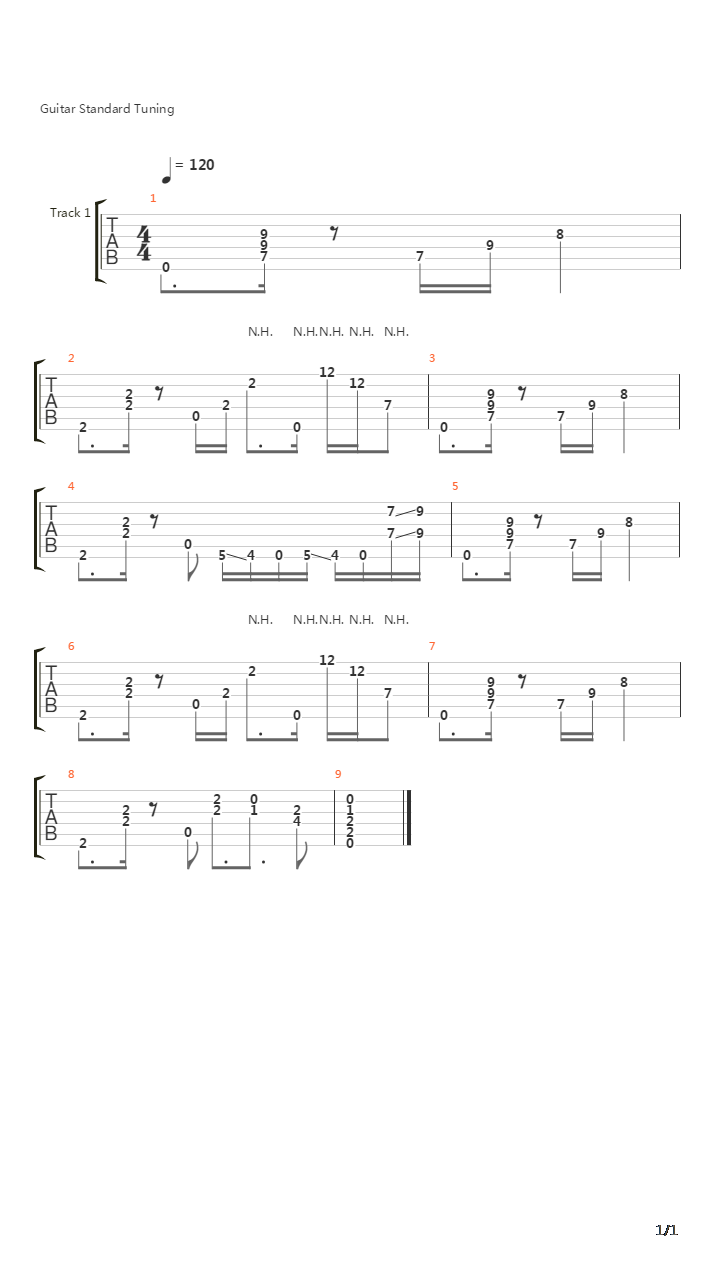 Yellow Pages吉他谱