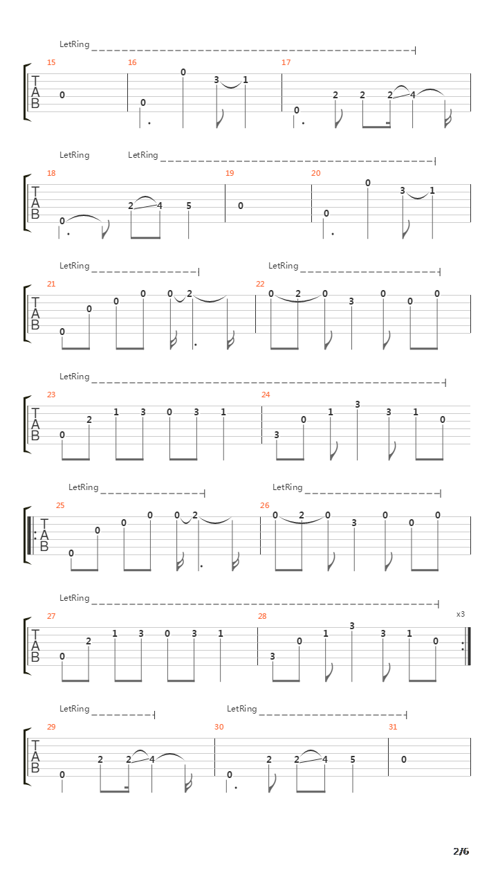 The Turn Of The Tides吉他谱