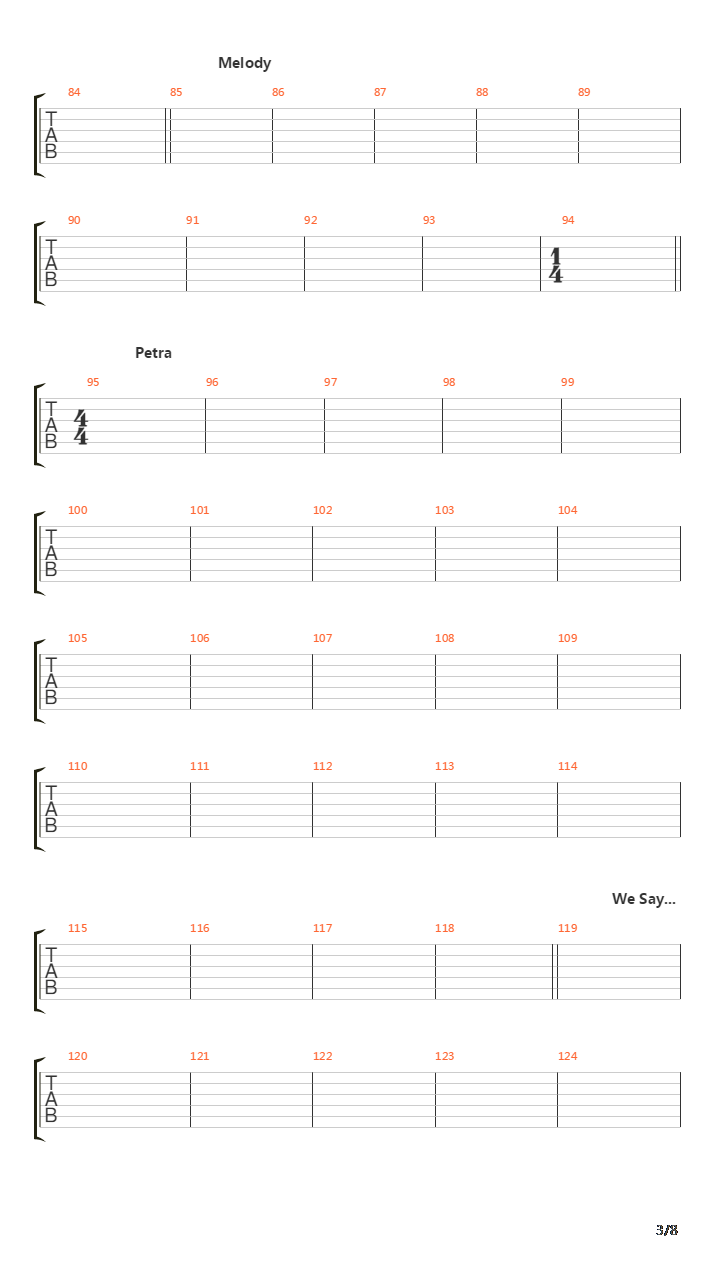 Nabataea吉他谱