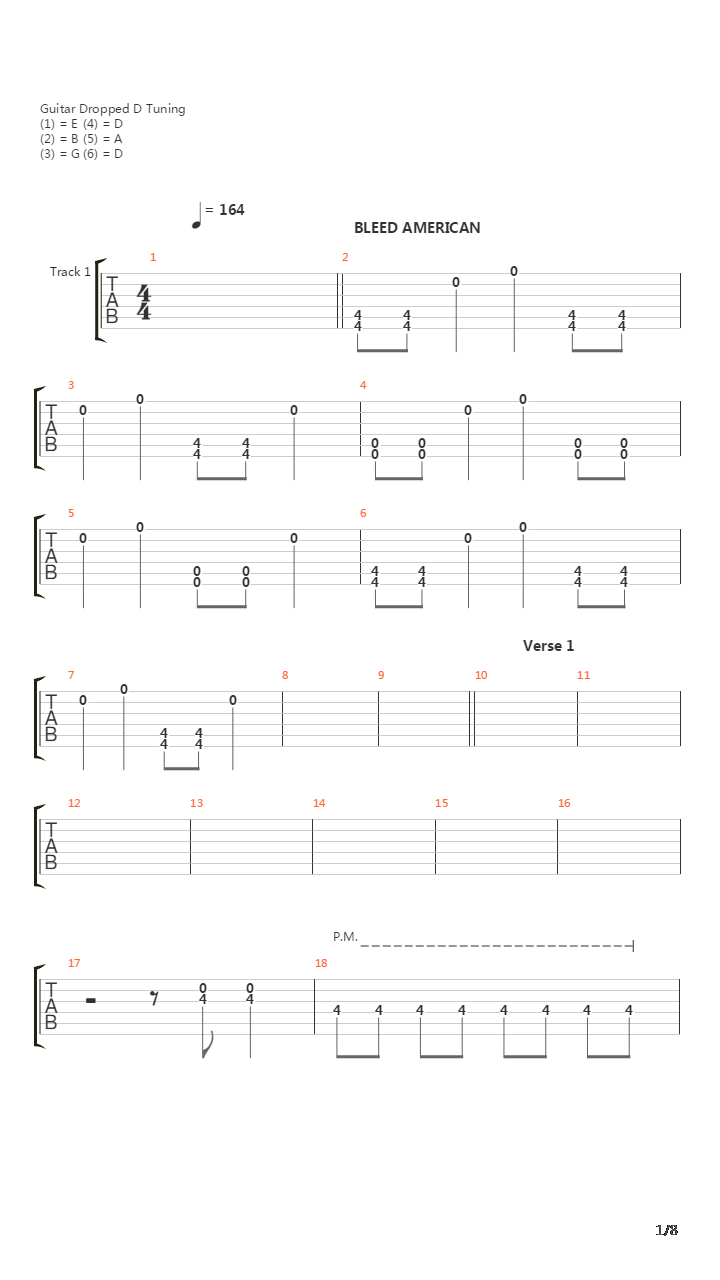 Bleed American吉他谱