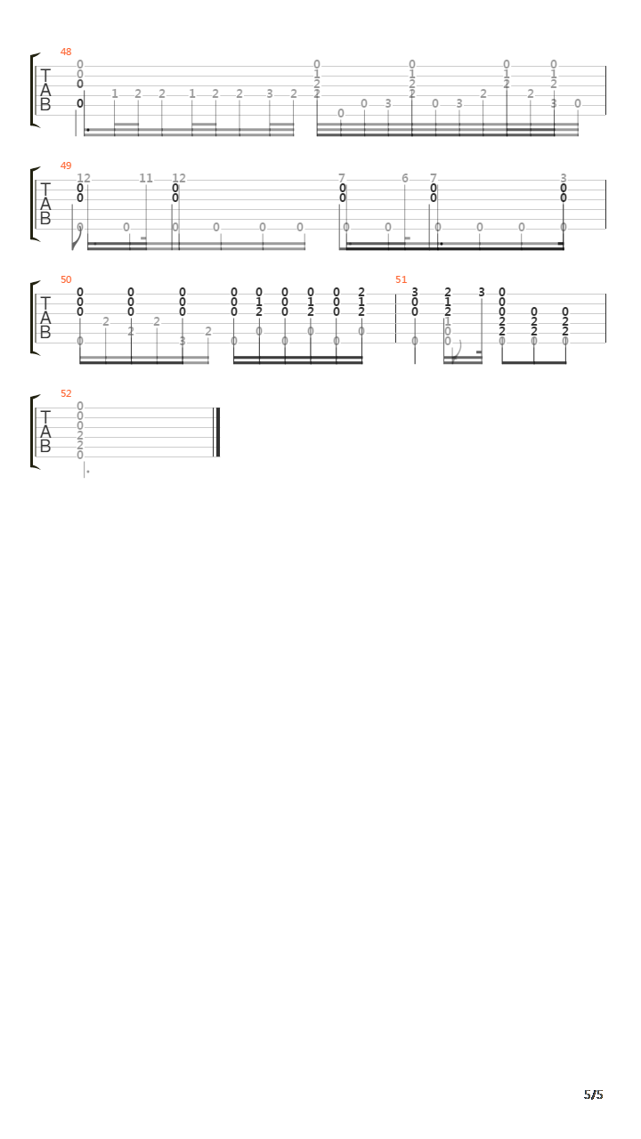 Romanze Bardenklage吉他谱