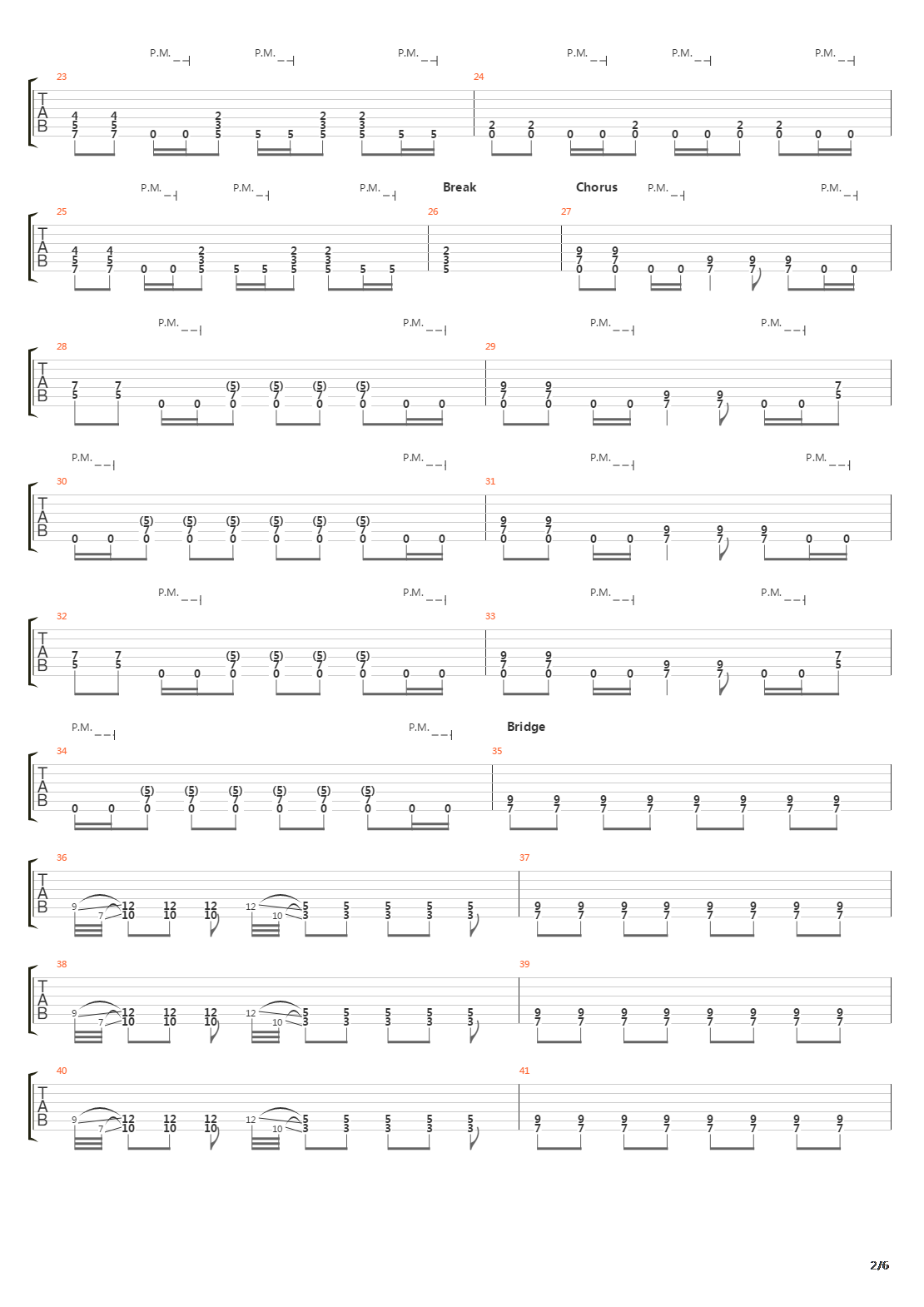 Strained吉他谱