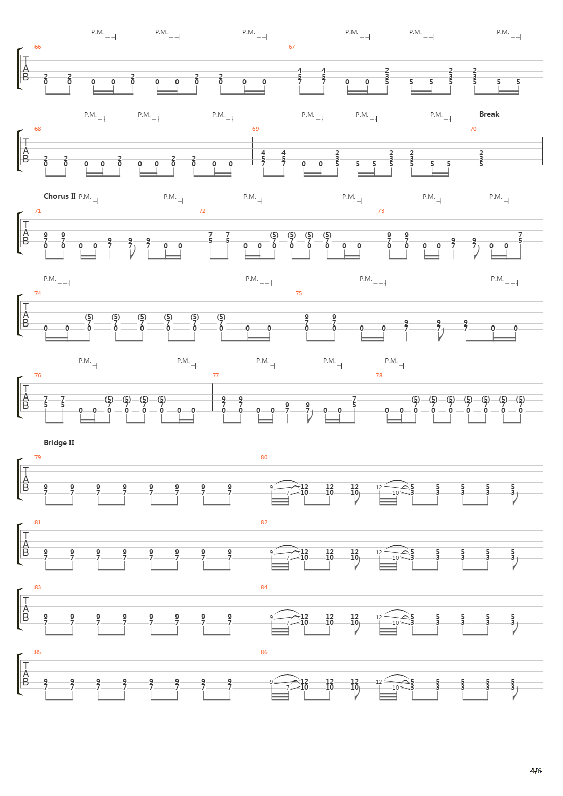 Strained吉他谱