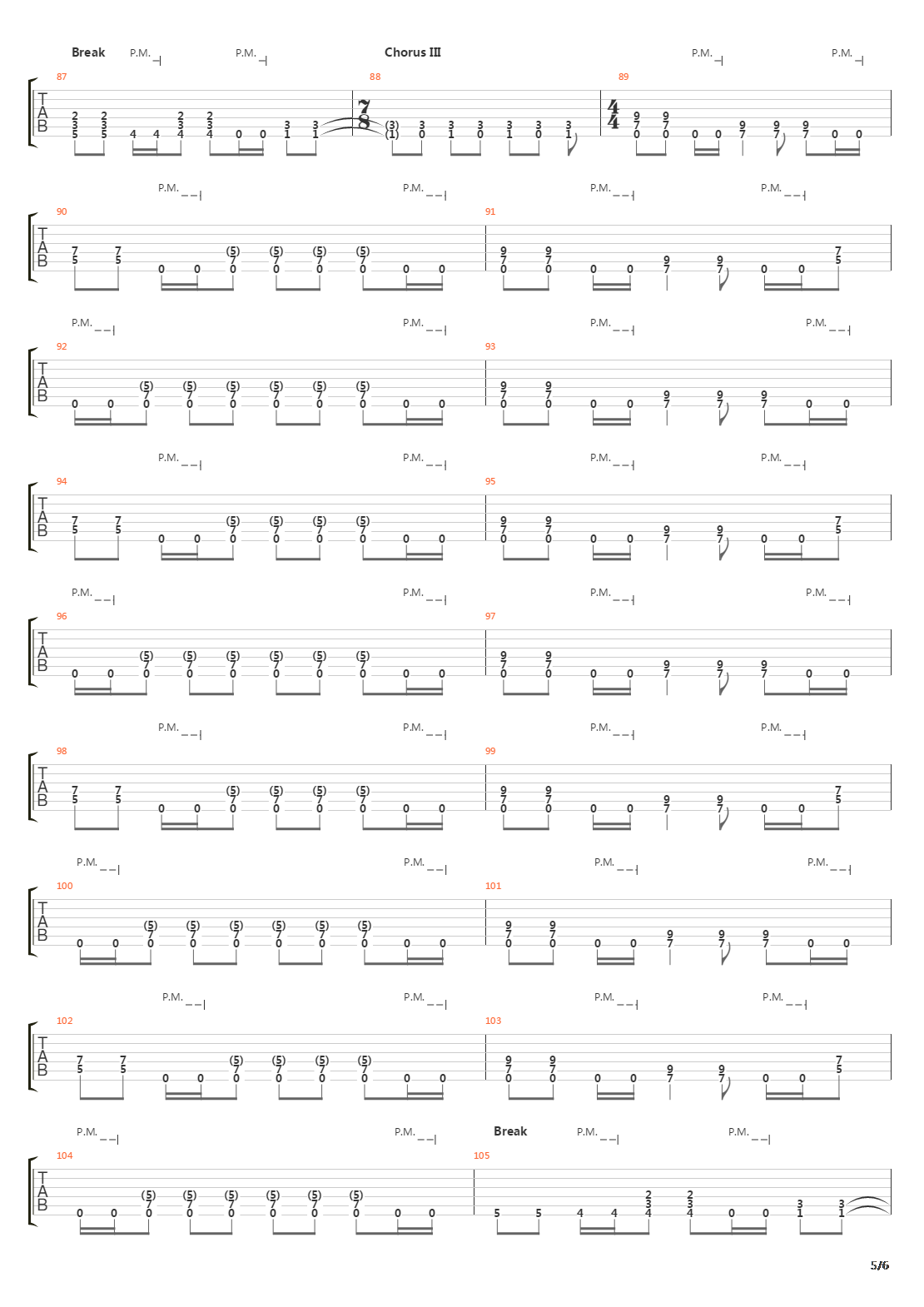 Strained吉他谱