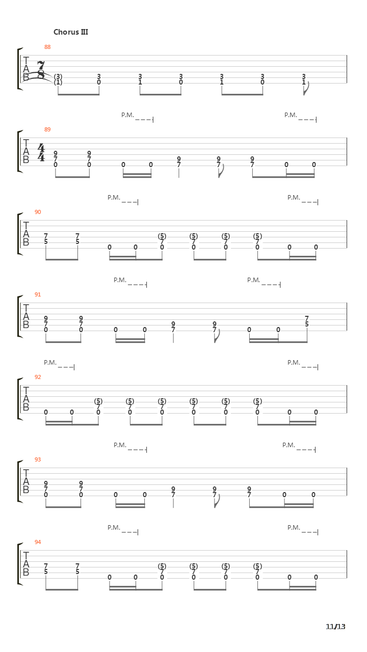 Strained吉他谱