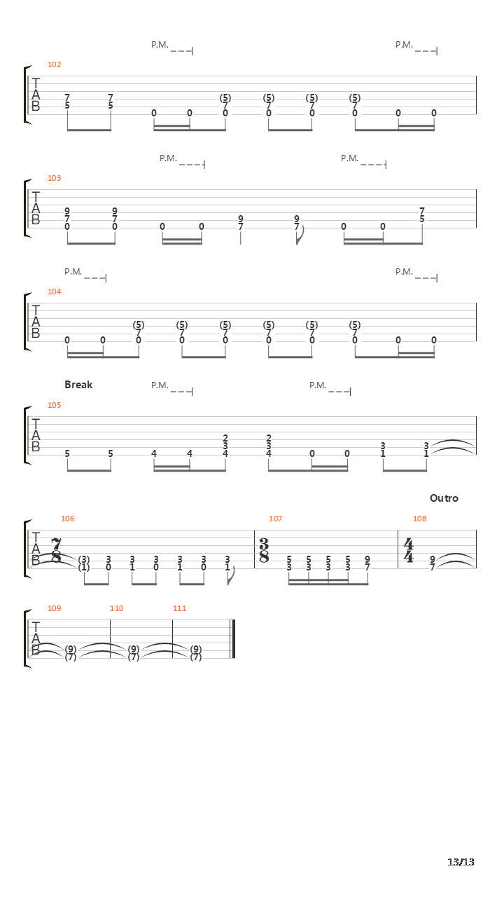 Strained吉他谱