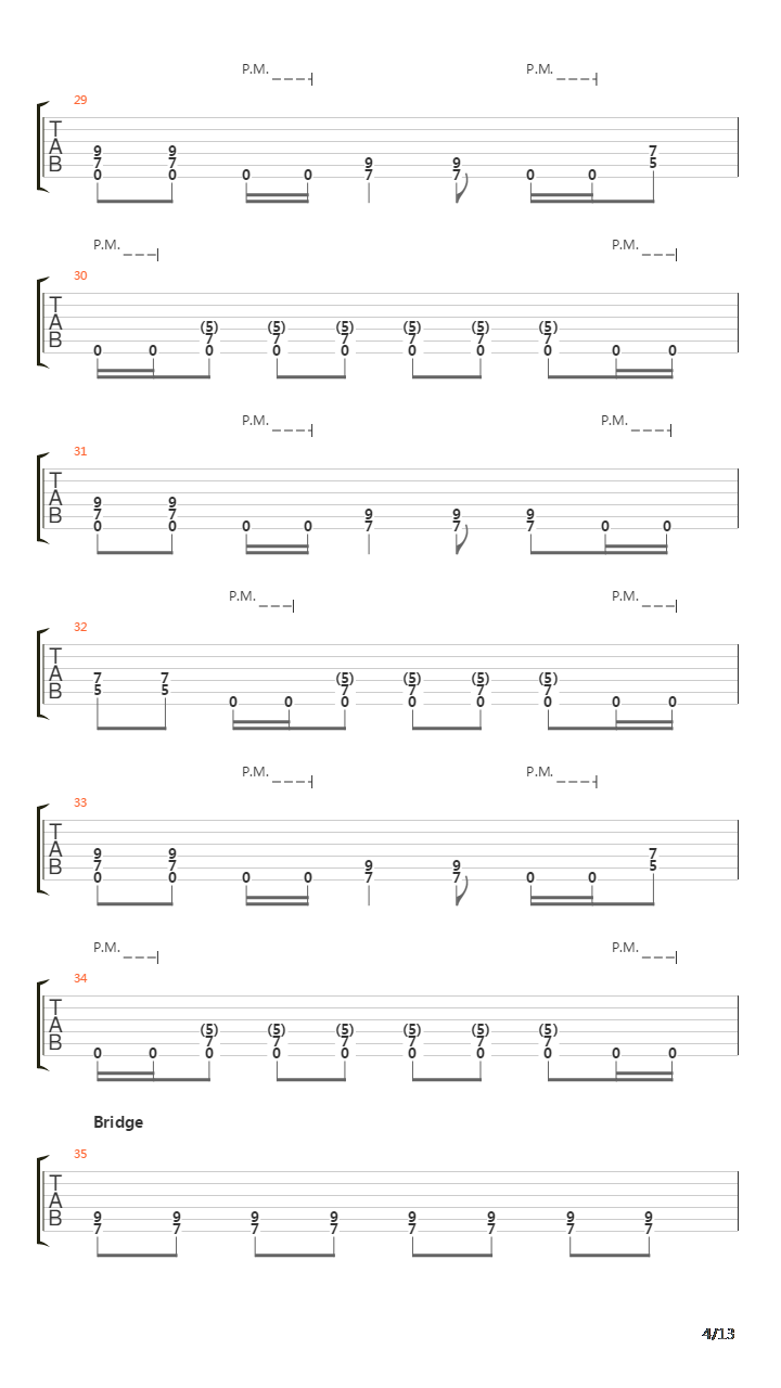 Strained吉他谱