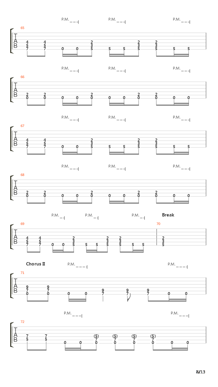 Strained吉他谱