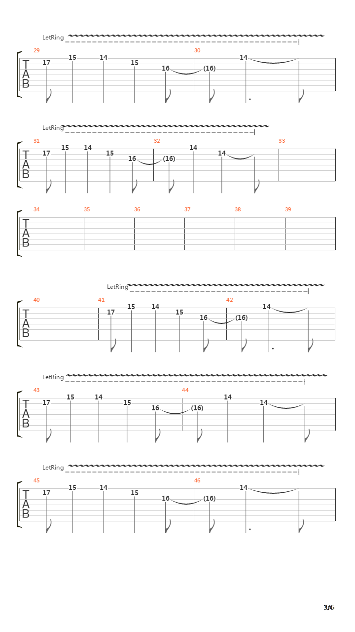 Falling Away From Me吉他谱