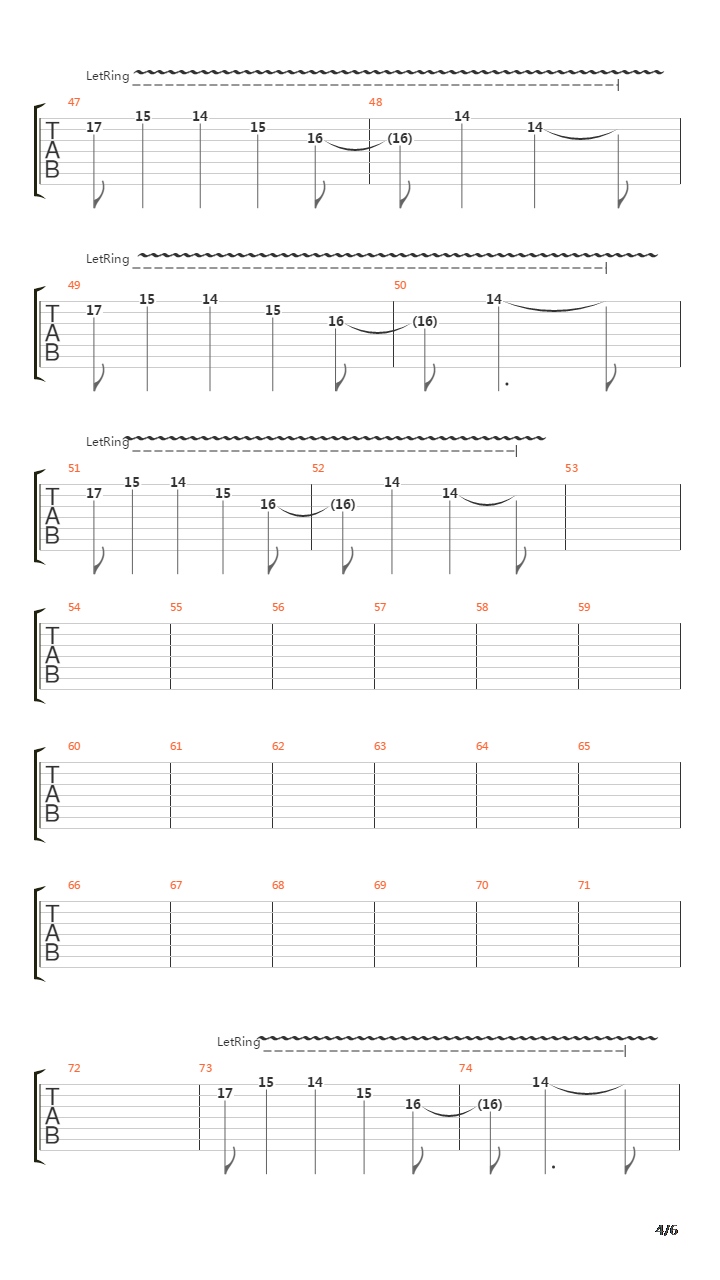 Falling Away From Me吉他谱