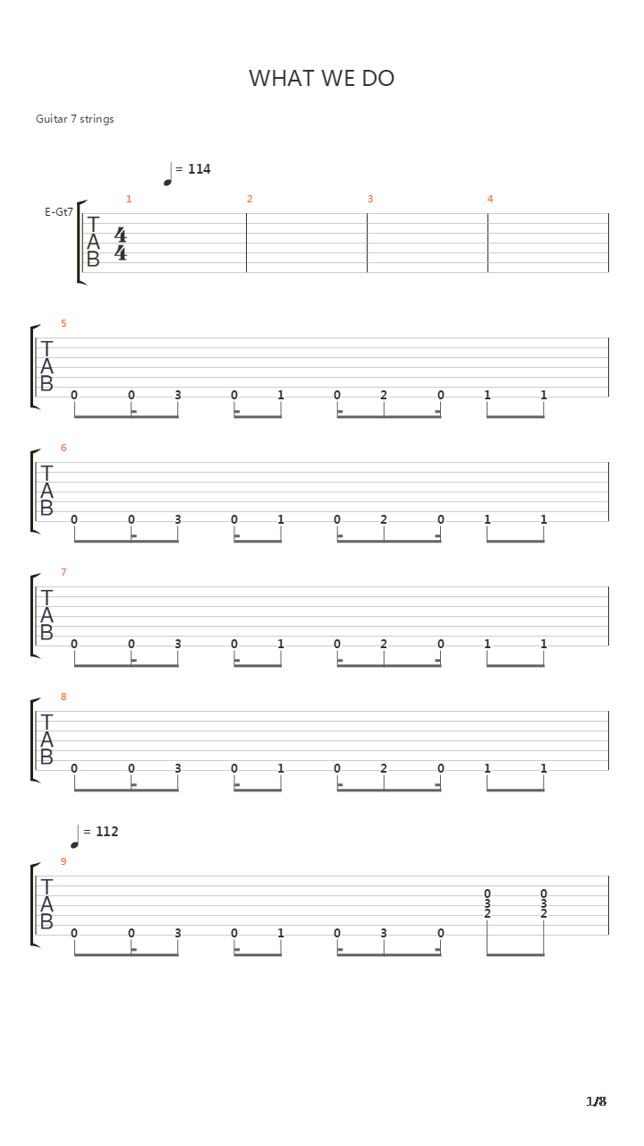 What We Do吉他谱