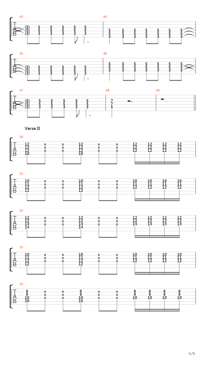 Dont Look Back Into The Sun吉他谱