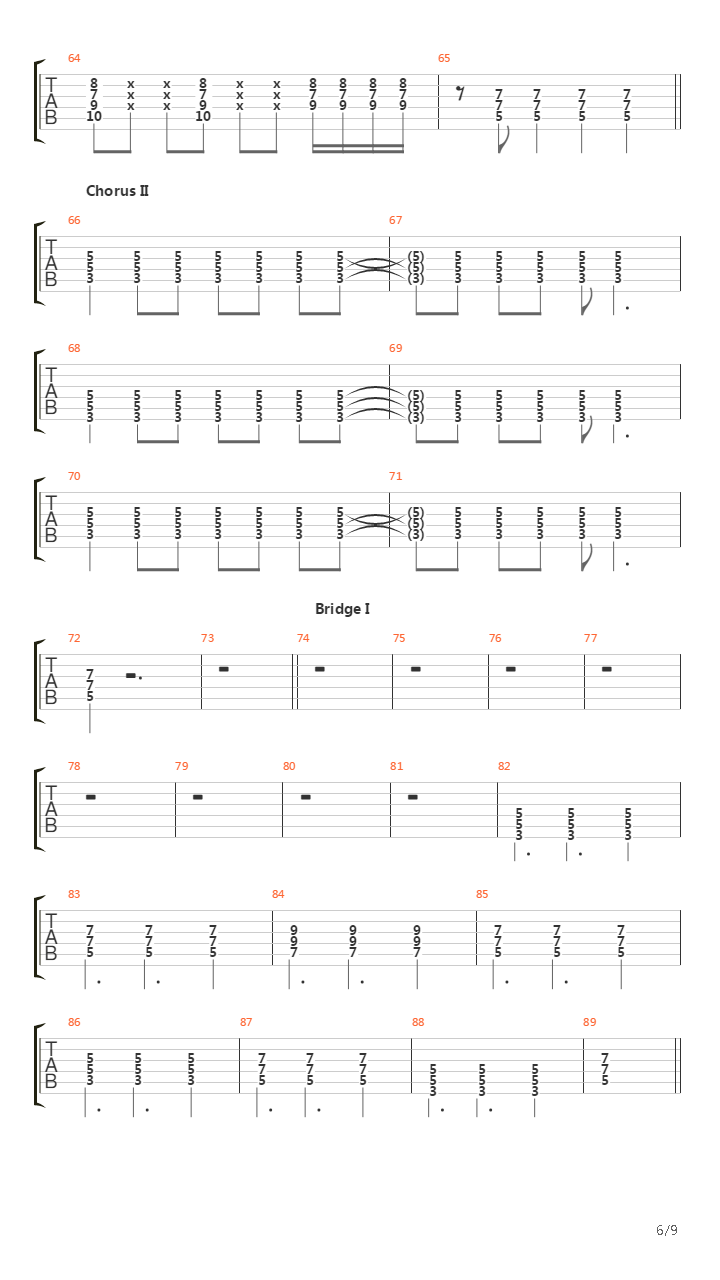 Dont Look Back Into The Sun吉他谱