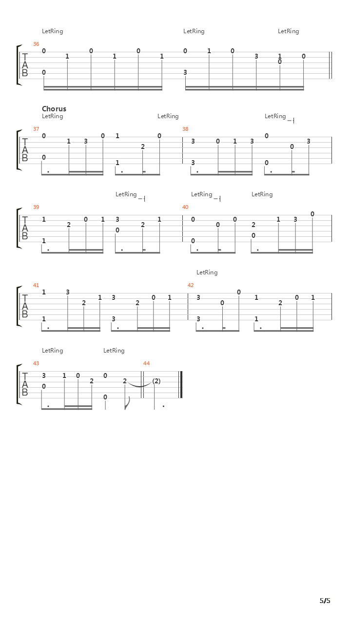 Primavera吉他谱