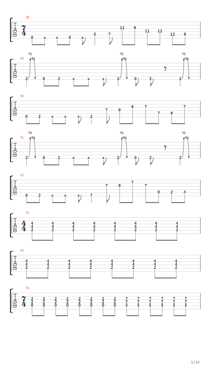 Alpha吉他谱