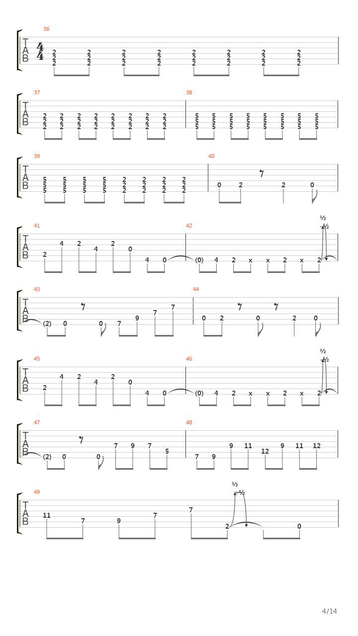 Alpha吉他谱