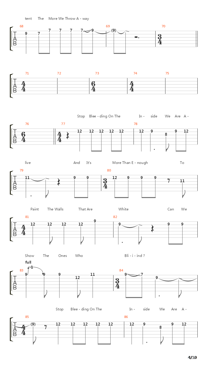 Alpha吉他谱