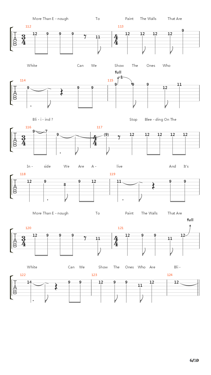 Alpha吉他谱