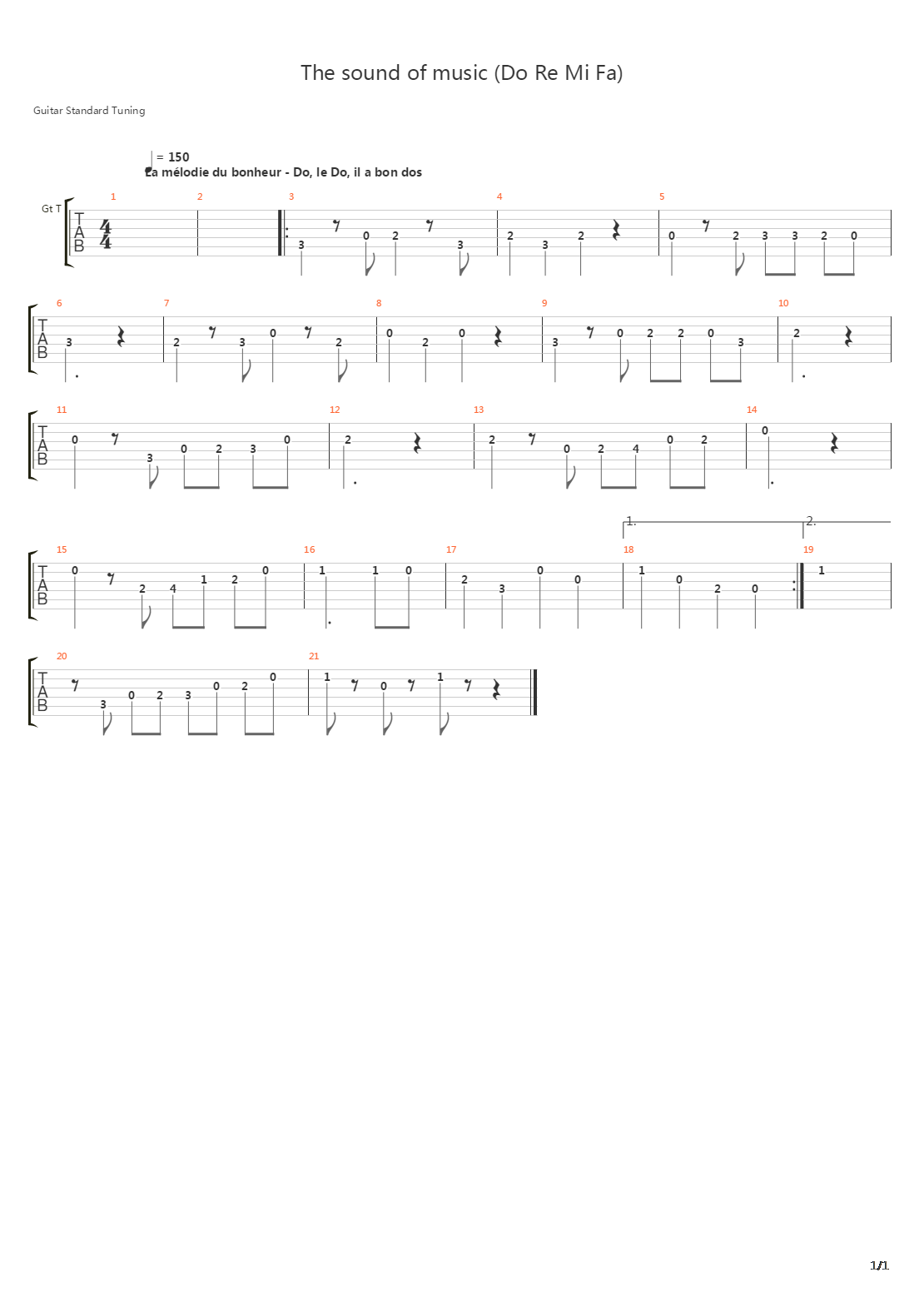 The Sound Of Music吉他谱