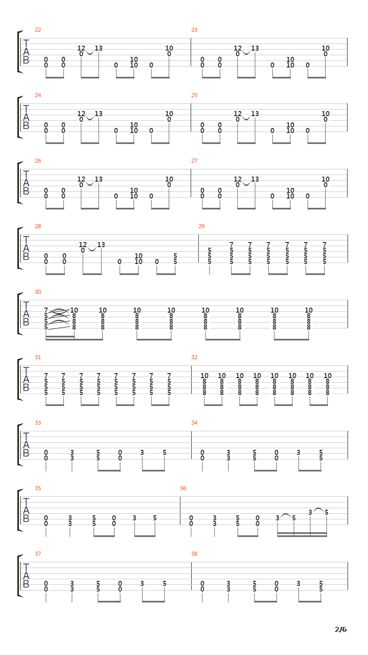 Fallen吉他谱