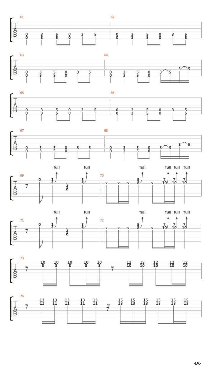 Fallen吉他谱