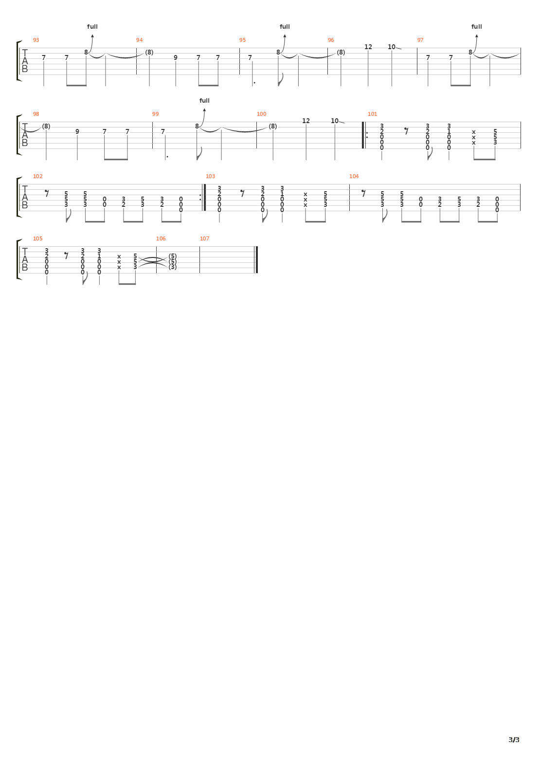 Six Gun Quota吉他谱