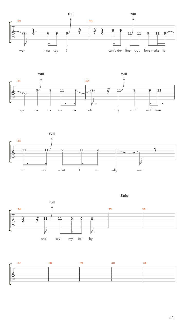 Santeria吉他谱