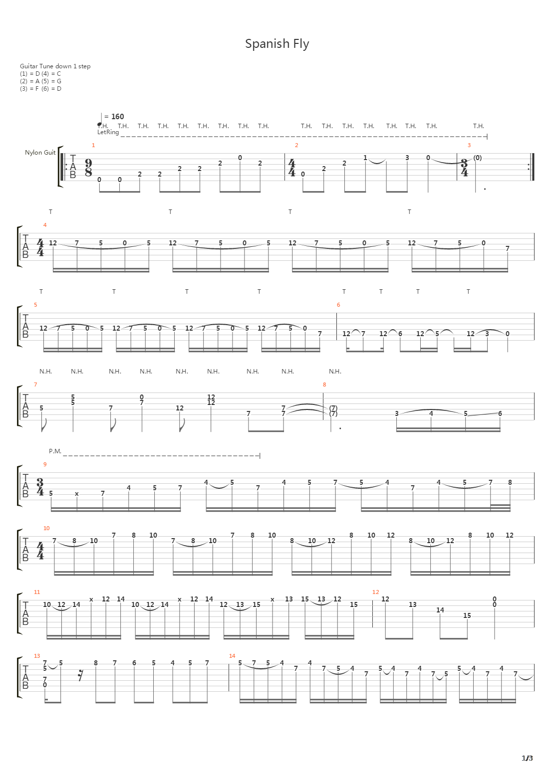 Spanish Fly吉他谱